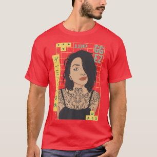 Camiseta El Chica del Tatuaje del Tatuaje de Japón Anime Ga