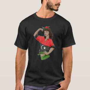 Camiseta El Chica libio inquebrantable en el patrimonio lib