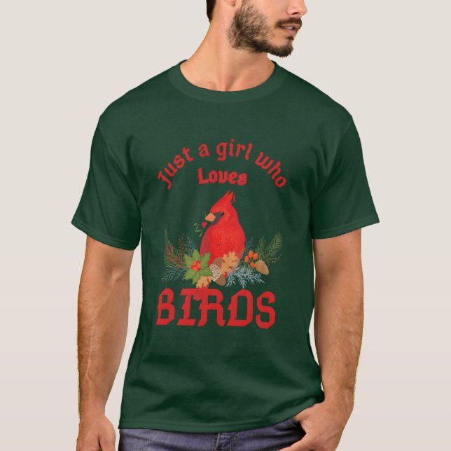 Camiseta El chica que ama a los pájaros (Anverso)