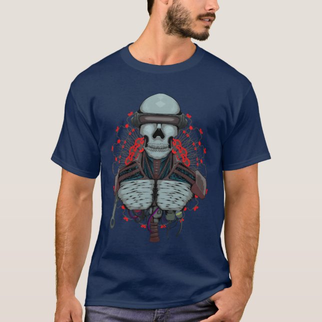 Camiseta El chica robot de Halloween (Anverso)