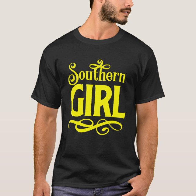 Camiseta El Chica sureño sastre Texas Redneck Cowboy Boots  (Anverso)
