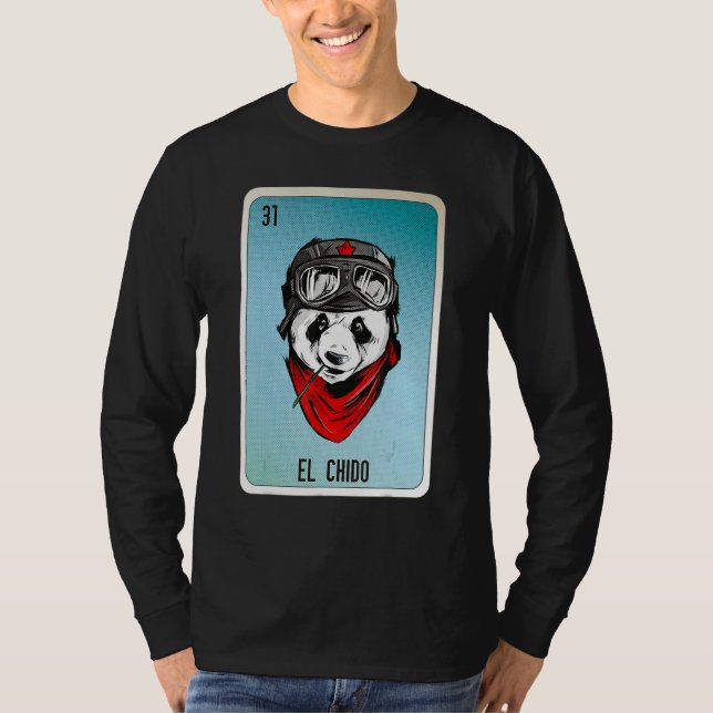 Camiseta El Chido Mexican Slang Lottery Bingo Cards (Anverso)