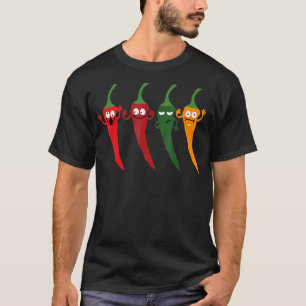 Camiseta El Chili Cayenne Pepper, de colores cálidos