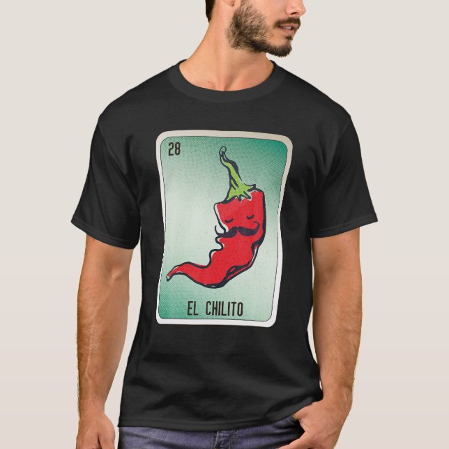 Camiseta El Chilito Mexicano Slang Chicano Bingo Cards T Sh (Anverso)