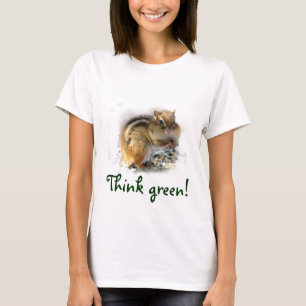 Camiseta El Chipmunk piensa verde