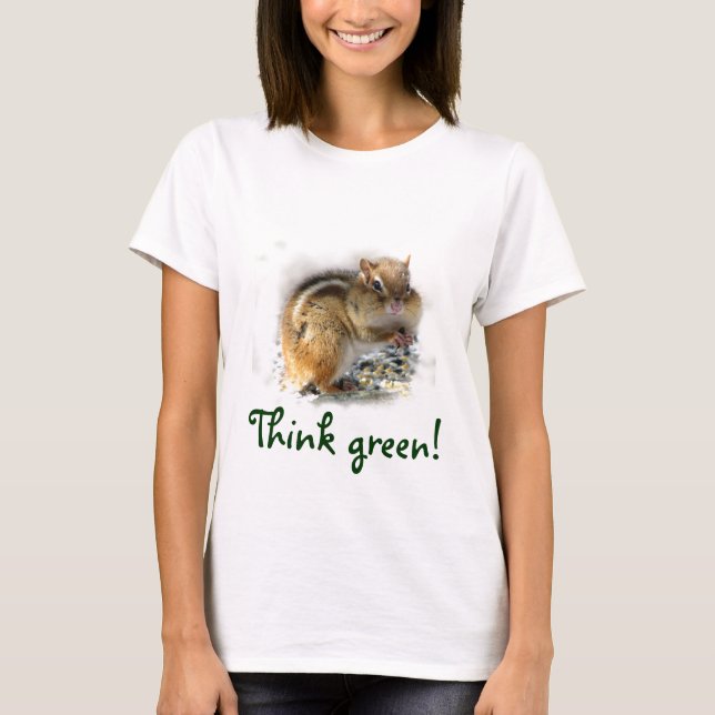 Camiseta El Chipmunk piensa verde (Anverso)
