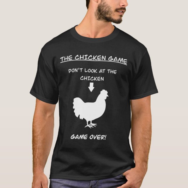 Camiseta El Chiste del pollo de juego de pollo (Anverso)