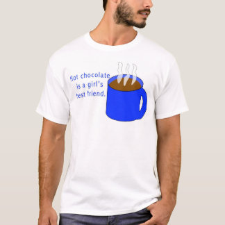 Camiseta El chocolate caliente es el mejor amigo de un
