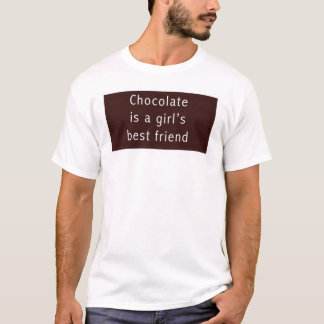 Camiseta El chocolate es el mejor amigo de un chica