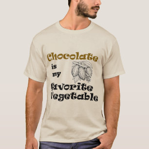 Camiseta El chocolate es mi verdura favorita