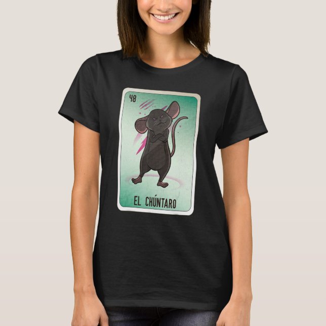 Camiseta El Chuntaro Mexican Slang Lottery Bingo Cards (Anverso)