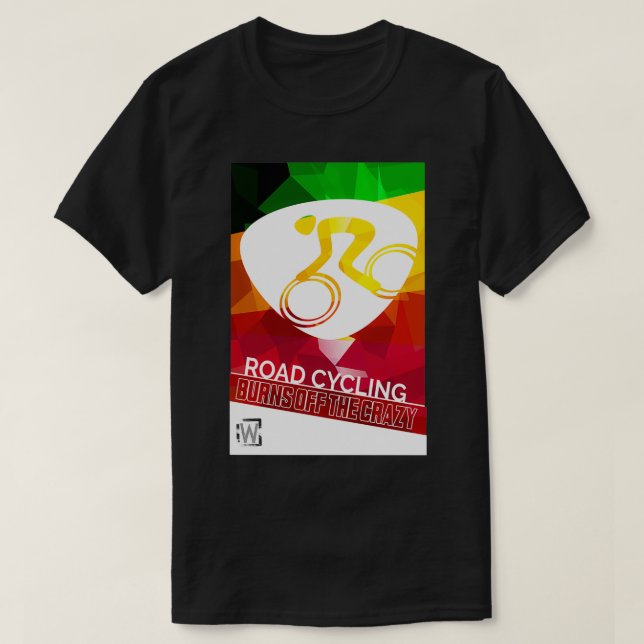 CAMISETA EL CICLISMO DE CARRETERA QUEMA DE LA LOCURA (Diseño del anverso)