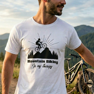 Camiseta El Ciclismo de Montaña Es Mi Terapia