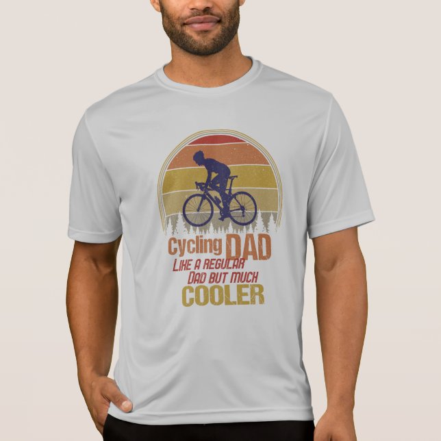 Camiseta El Ciclismo De Papá Como Un Padre Común Pero Mucho (Anverso)