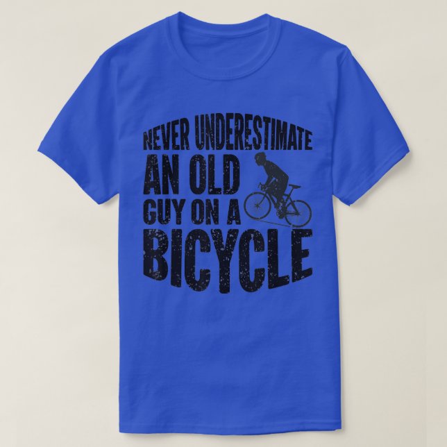 Camiseta El Ciclismo Divertido Nunca Subestima A Un Viejo H (Diseño del anverso)