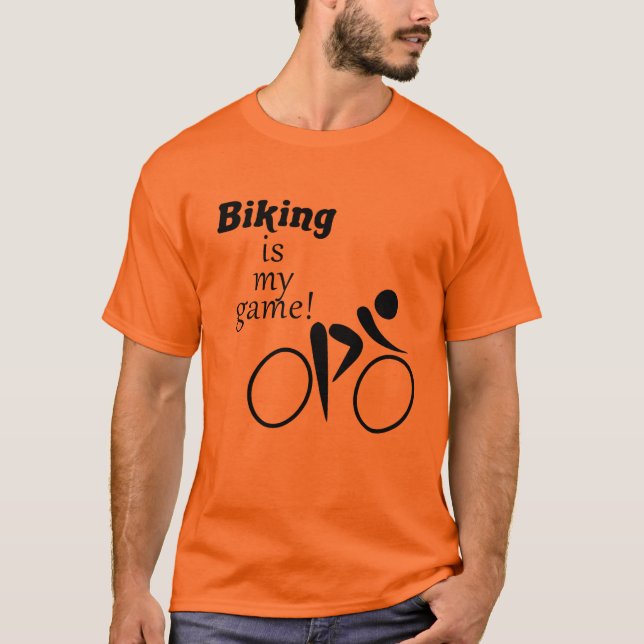Camiseta ¡El ciclismo es mi juego! (Anverso)