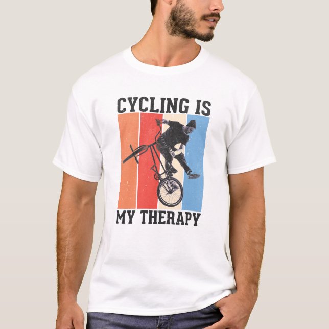 Camiseta El Ciclismo Es Mi Terapia (Anverso)