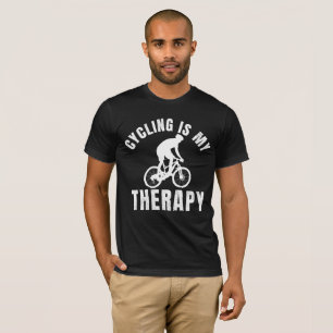 Camiseta el ciclismo es mi terapia divertido regalo de bici
