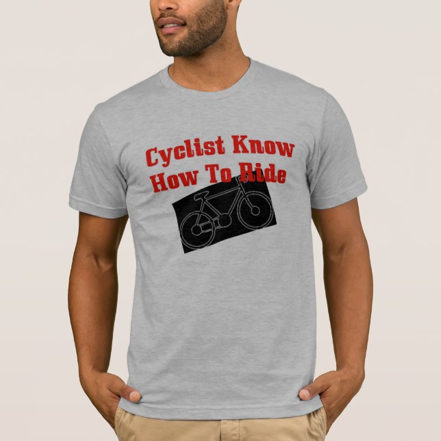 Camiseta El ciclista sabe montar (Anverso)