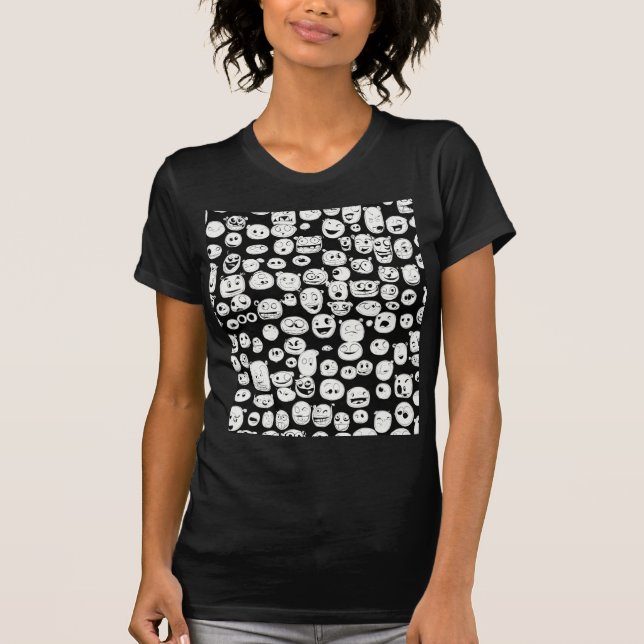 Camiseta El ciclo de vida de la Emoji facial (Anverso)