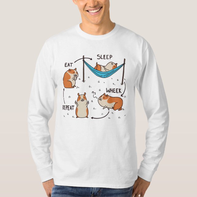 Camiseta El ciclo de vida de un Cuy (Anverso)