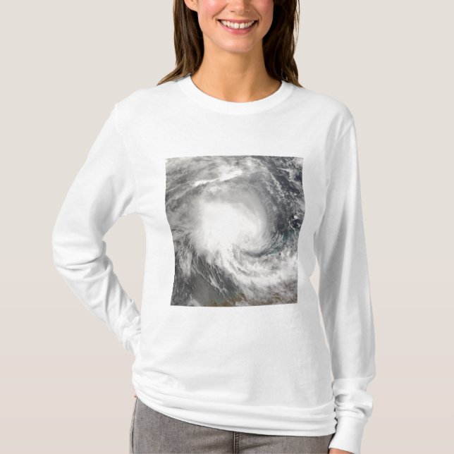 Camiseta El ciclón tropical Nicolás se acerca a Australia (Anverso)