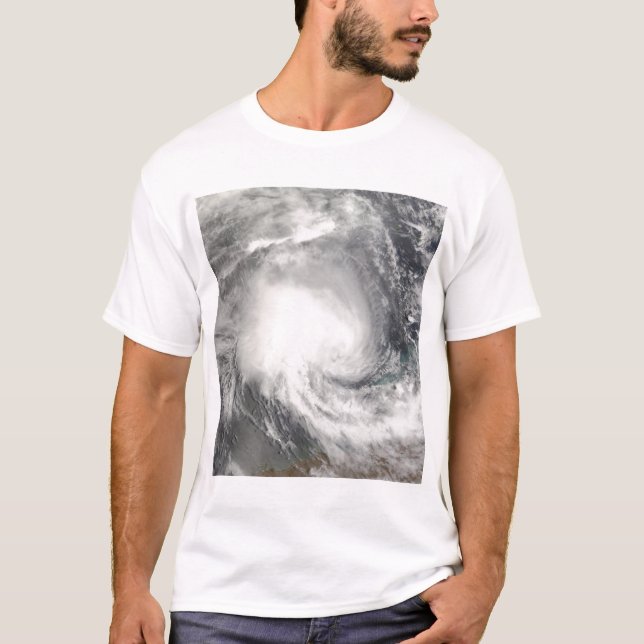 Camiseta El ciclón tropical Nicolás se acerca a Australia (Anverso)