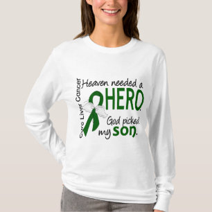 Camiseta El cielo del cáncer de hígado necesitó a un hij