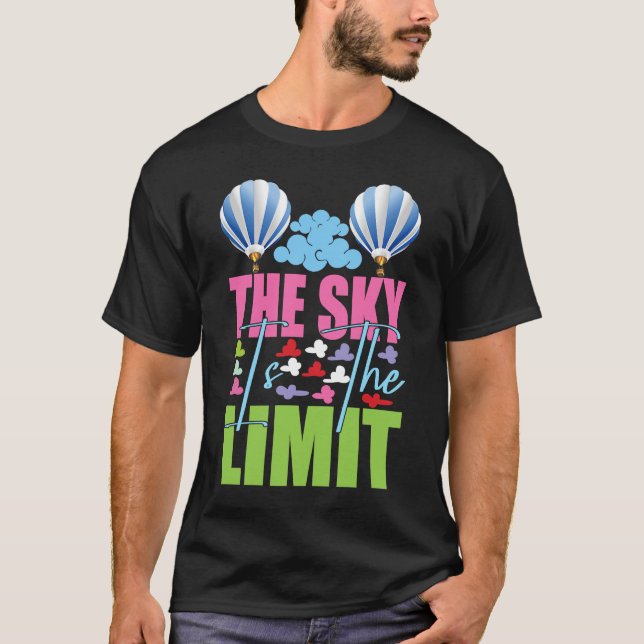 Camiseta El Cielo Es El Aero De Aerostato De Balón De Aire  (Anverso)