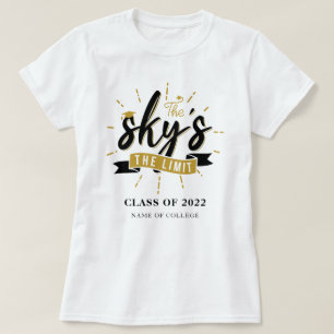 Camiseta El Cielo Es El Límite Clase de 2022 Graduado Perso