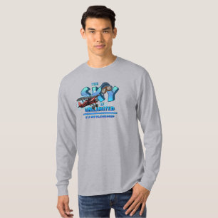 Camiseta El cielo es mi zona de juegos Larga manga de los