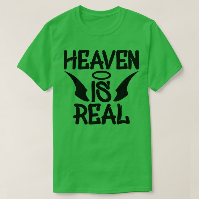 Camiseta El cielo es real (Diseño del anverso)