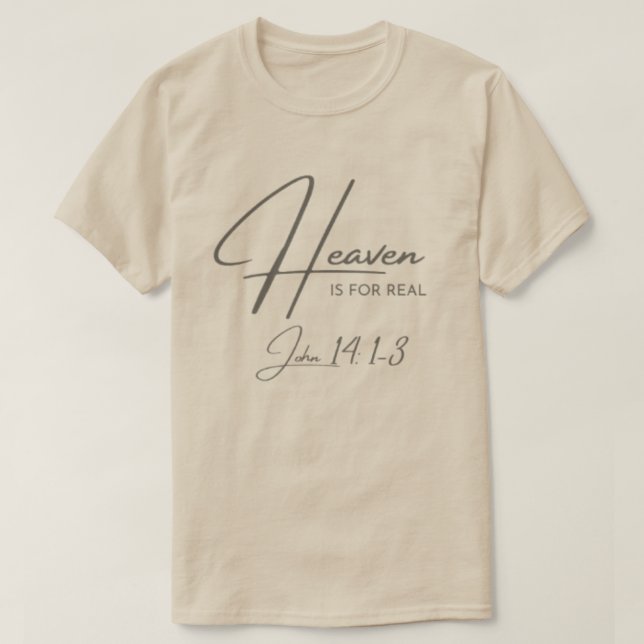 Camiseta El Cielo Es Real (Diseño del anverso)