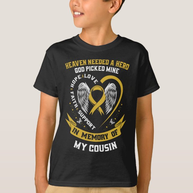 Camiseta El cielo necesitaba un héroe Dios eligió a mi prim (Anverso)