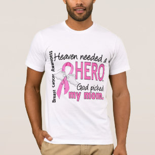 Camiseta El cielo necesitó a un cáncer de pecho de la mam