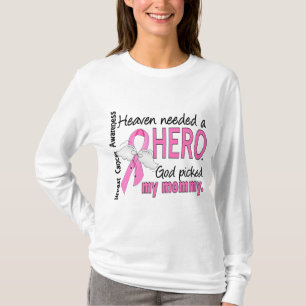 Camiseta El cielo necesitó a un cáncer de pecho de la mam