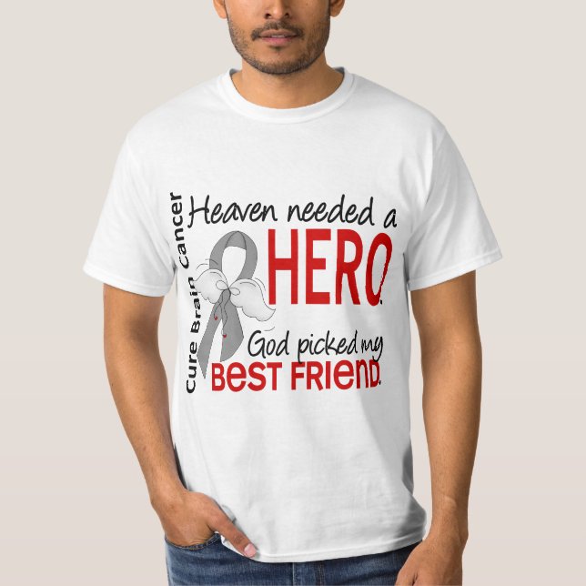 Camiseta El cielo necesitó a un mejor amigo del cáncer de (Anverso)