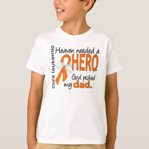 Camiseta El cielo necesitó una leucemia del papá del hér