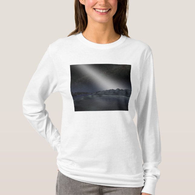 Camiseta El cielo nocturno de un planeta alienígena hipotét (Anverso)
