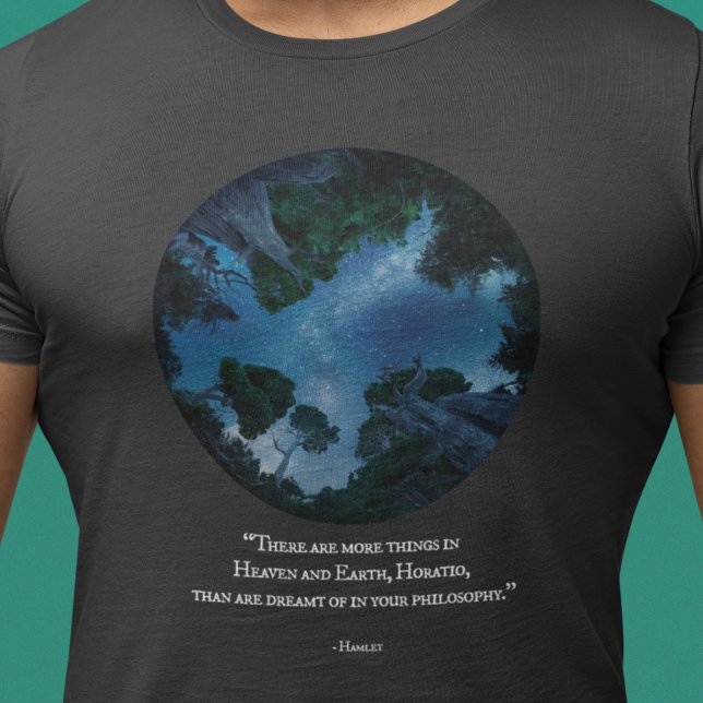 Camiseta El cielo y la tierra - cielo nocturno de Shakespea (Subido por el creador)