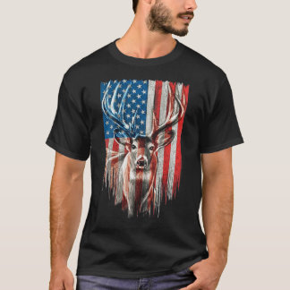 Camiseta El ciervo de cola blanca está cazando camuflaje es
