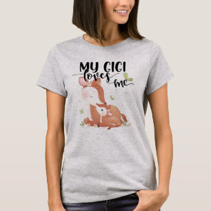 Camiseta El ciervo de Woodland y el bebé Fawn me ama a mi G