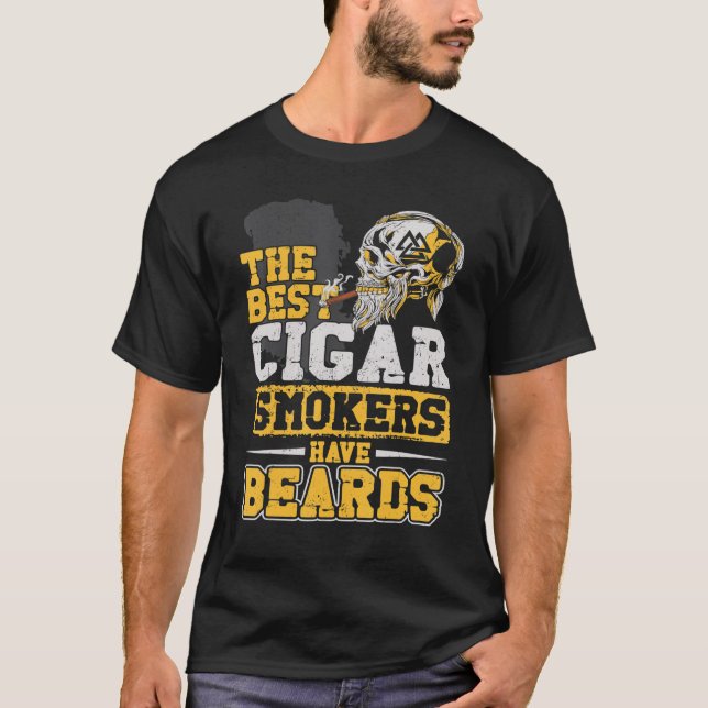 Camiseta El Cigar De La Barba El Mejor Fumador De Azúcar H (Anverso)