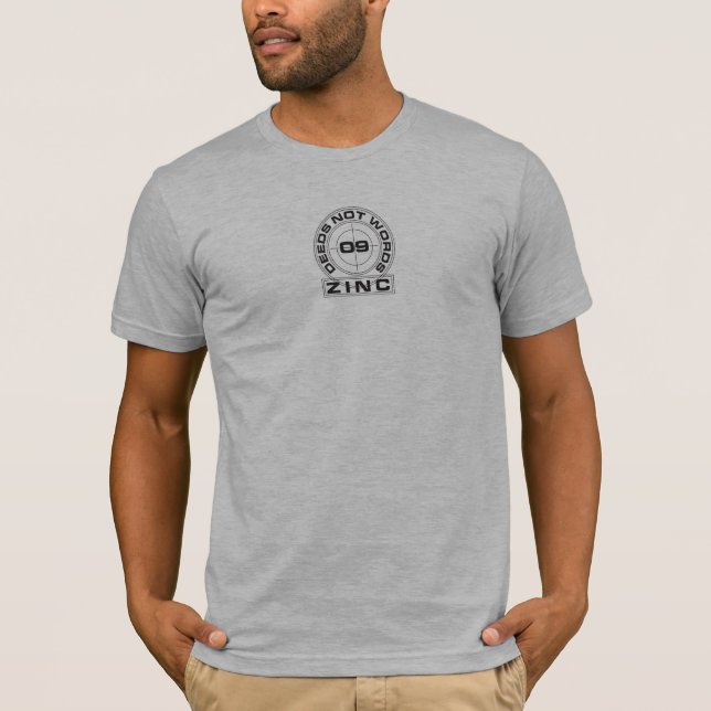 Camiseta El cinc traspasa no palabras (Anverso)