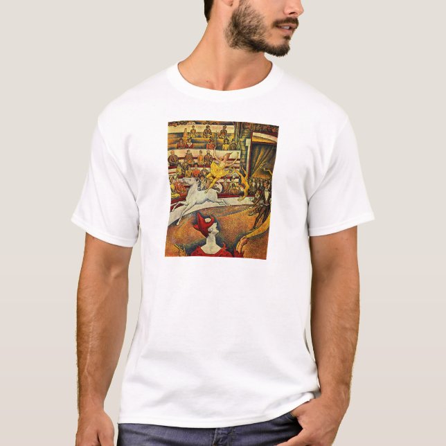 Camiseta El circo de Georges Seurat (1891) (Anverso)