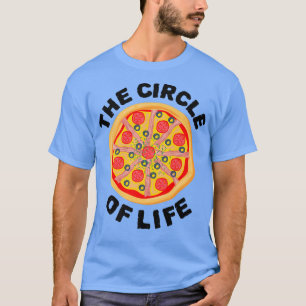 Camiseta El Círculo De La Vida Pizza Lover Comer Pizza Ital