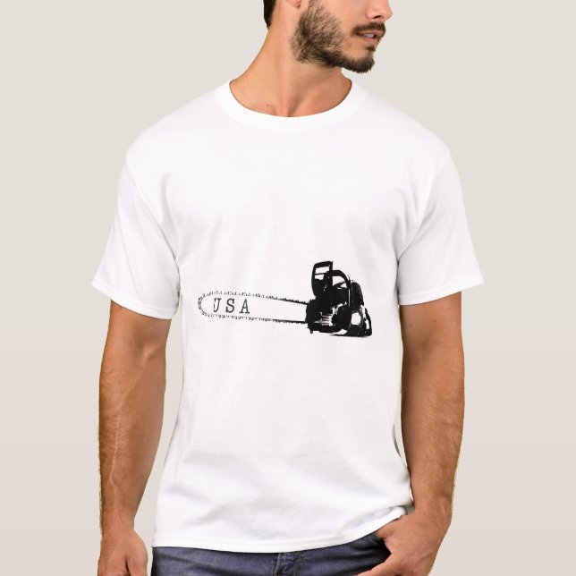Camiseta El cirujano arborista de la sierra de Chainsaw reg (Anverso)
