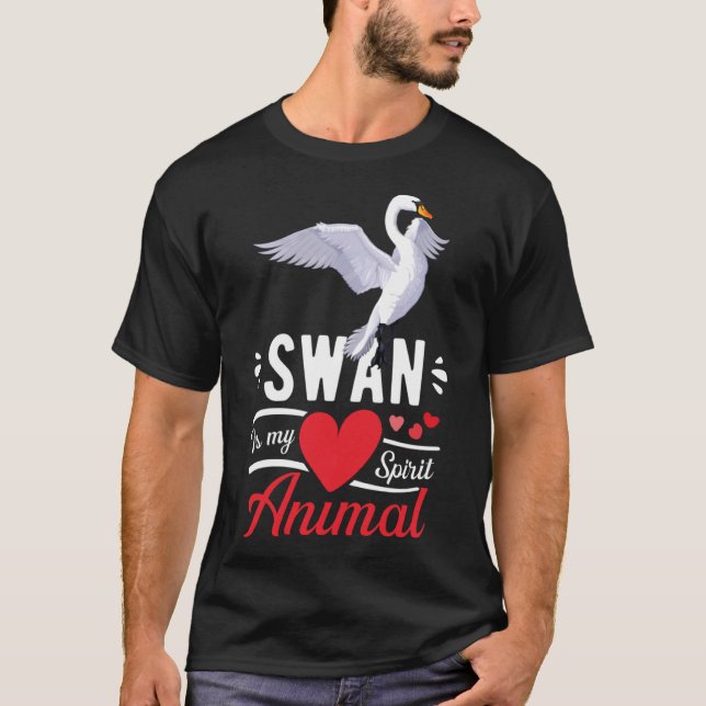 Camiseta El cisne es mi espíritu amor animal amor dulce niñ (Anverso)