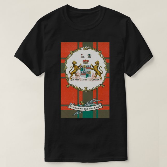 Camiseta El clan MacDonald de las islas y el arte de la vin (Diseño del anverso)