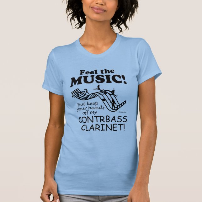Camiseta El Clarinet Contrabass Siente La Música (Anverso)